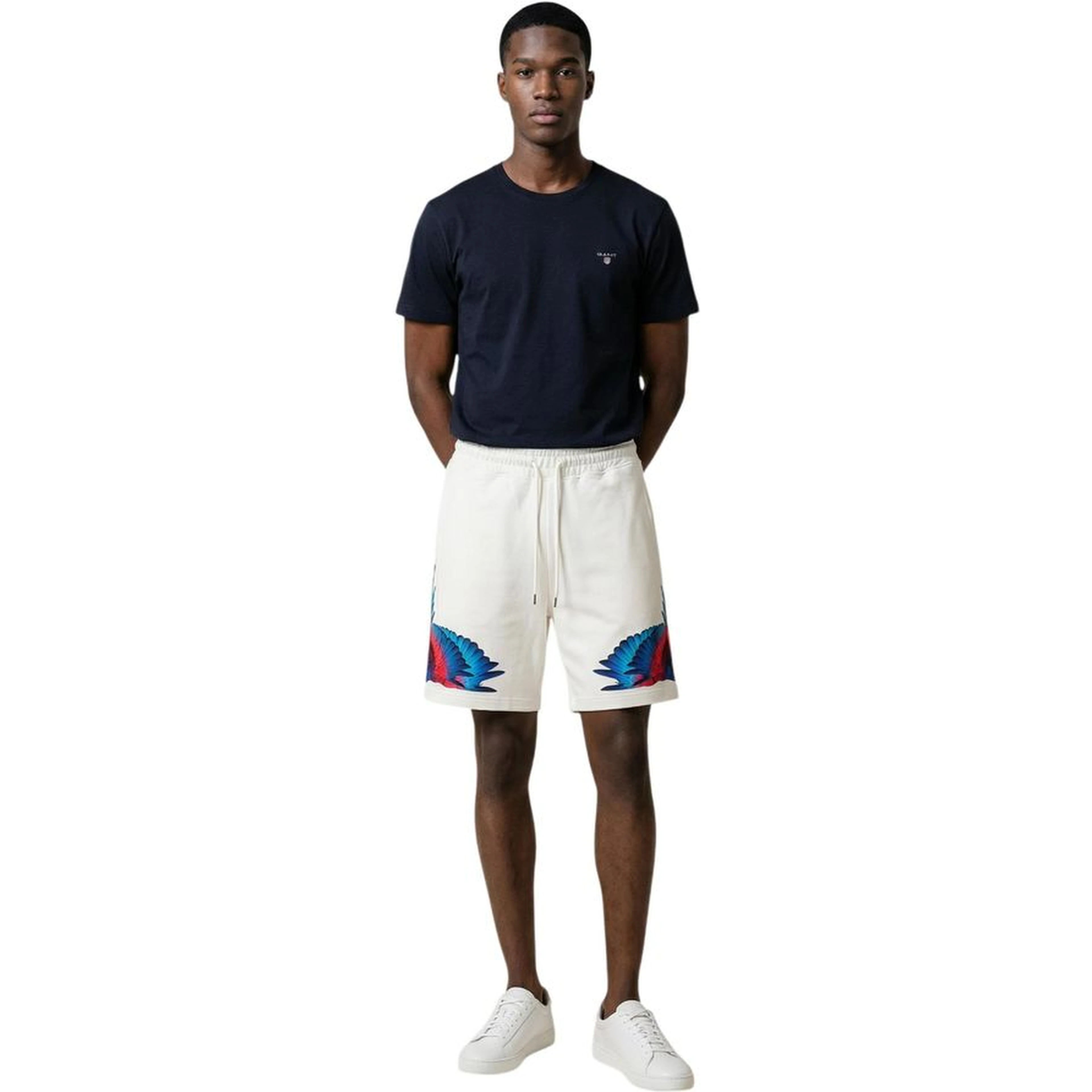 Cream Cotton Bermuda Shorts
