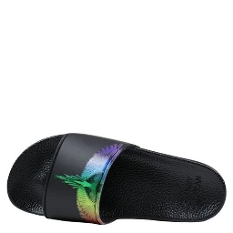 Black Synthetic Slippers