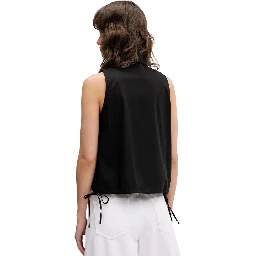 Black Cotton Shortsleeve Shirt