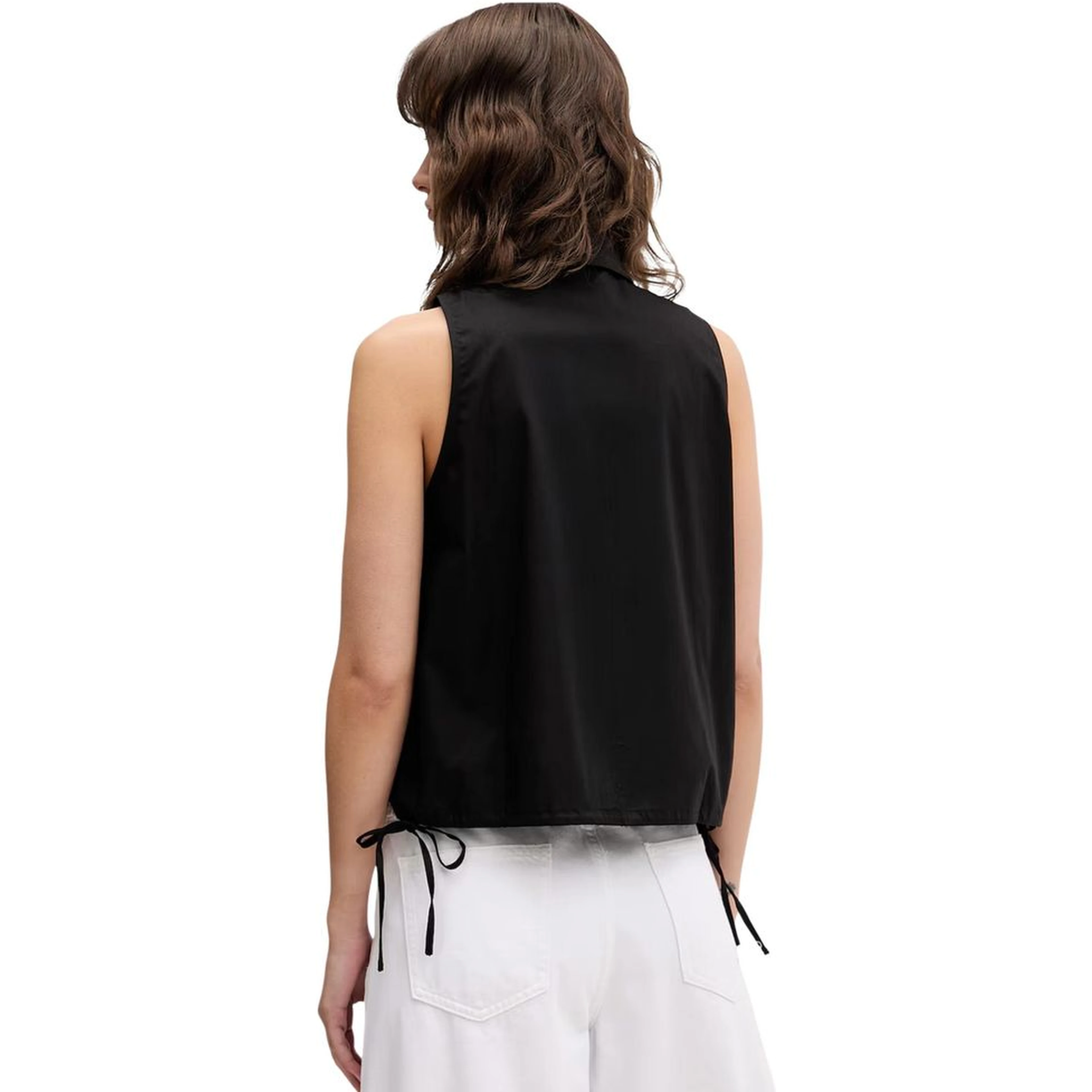 Black Cotton Shortsleeve Shirt