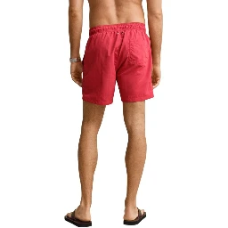 Red Recycled Polyamide Swim Shorts