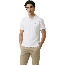 White Cotton Polo Shirt