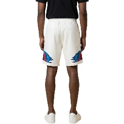Cream Cotton Bermuda Shorts
