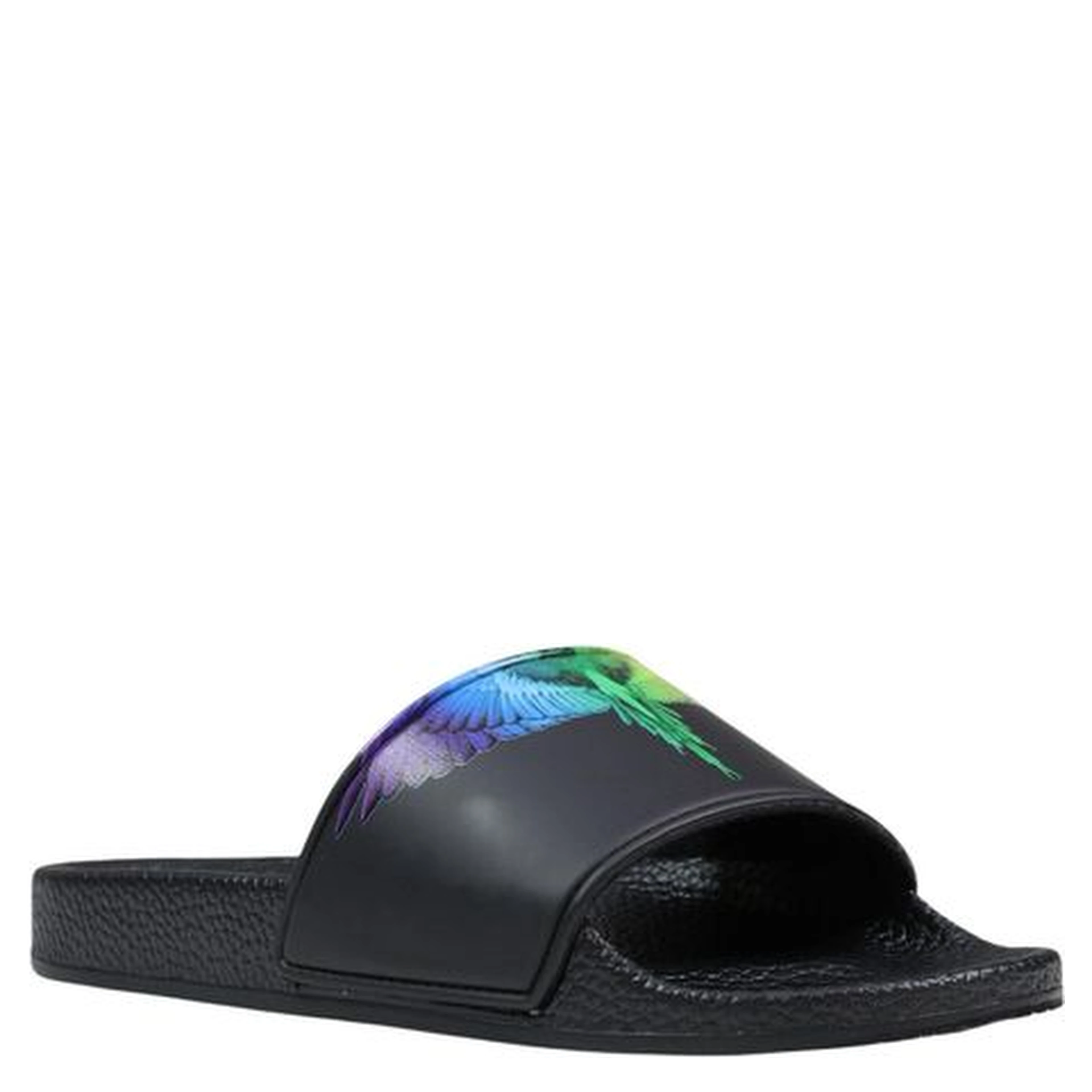 Black Synthetic Slippers