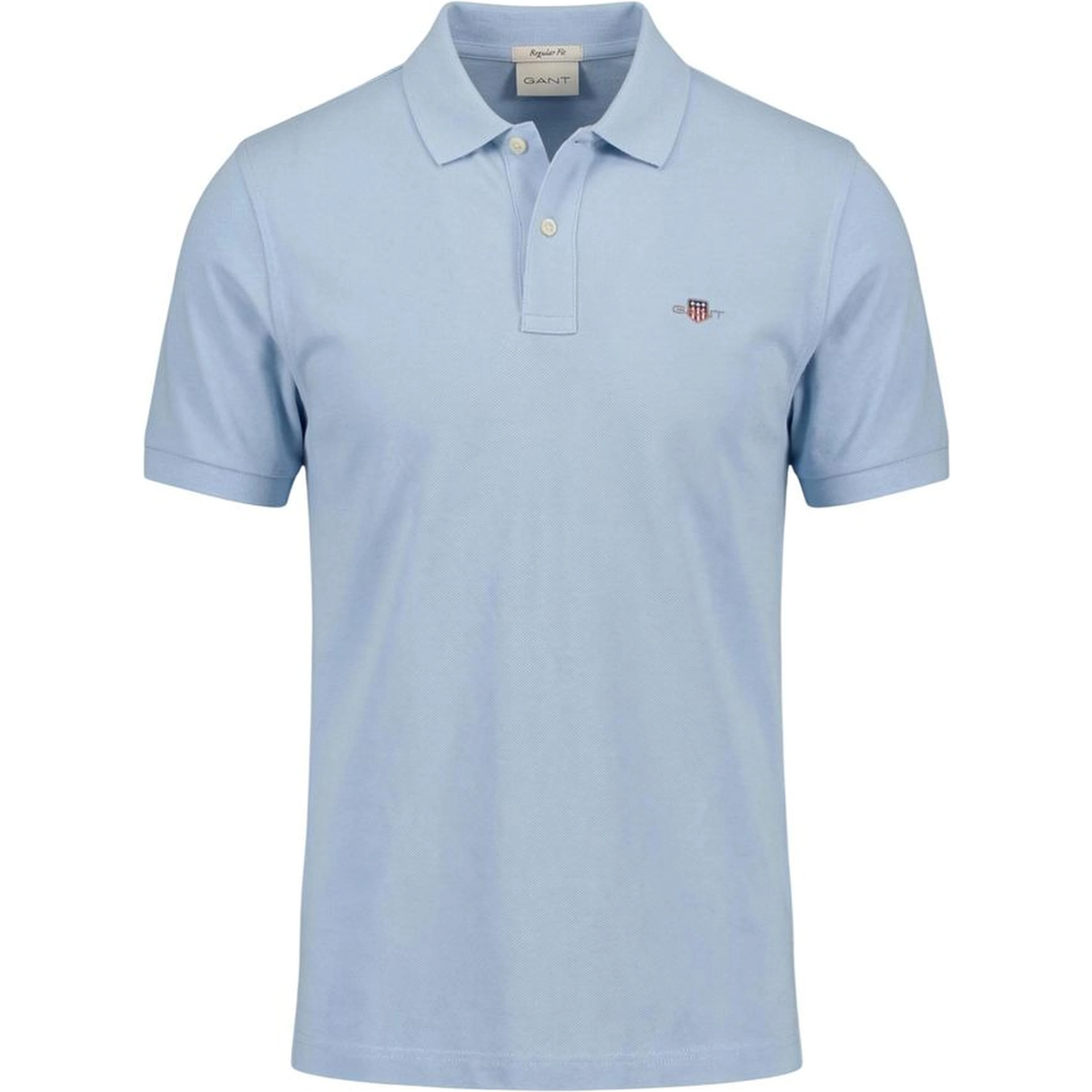 Blue Cotton Polo Shirt