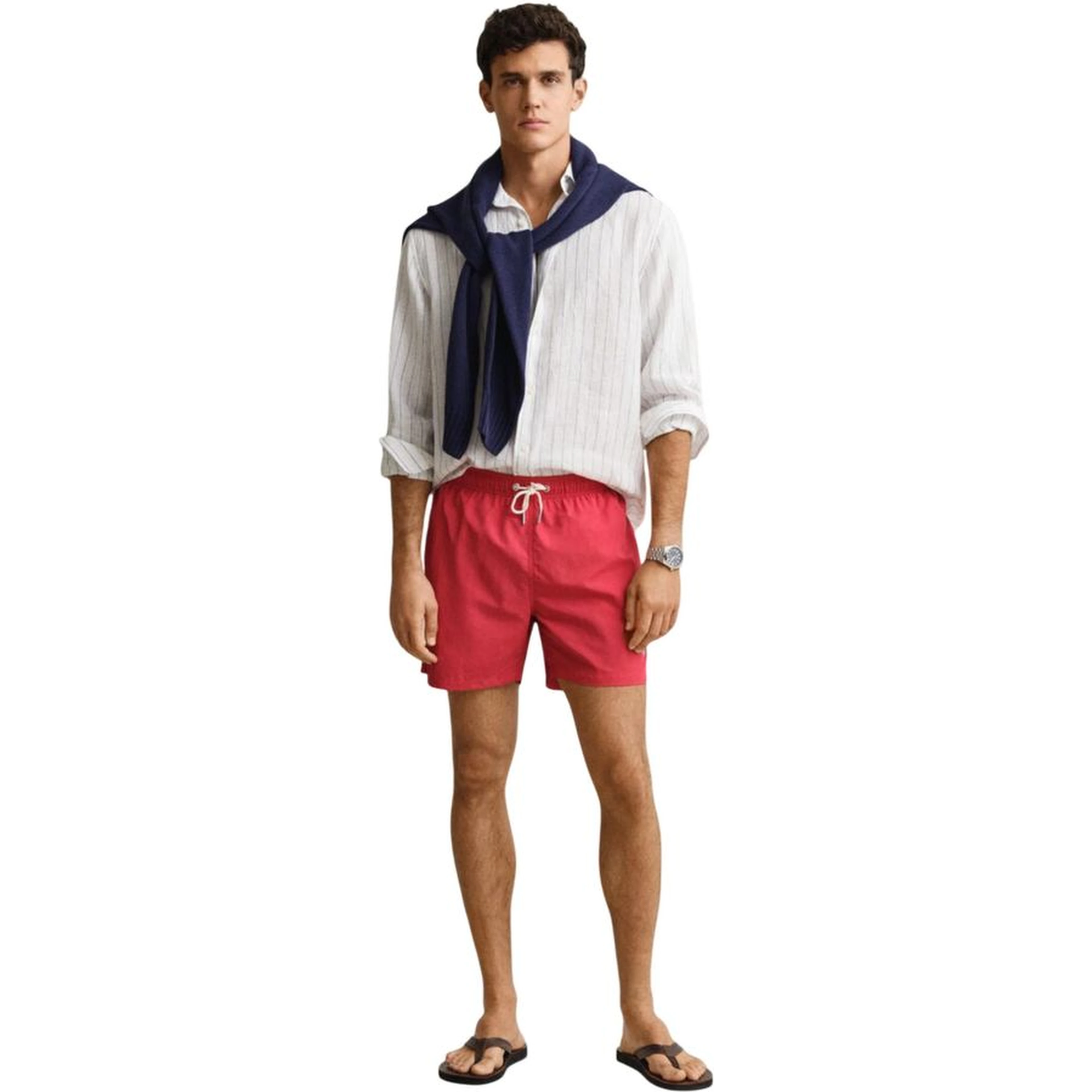 Red Recycled Polyamide Swim Shorts