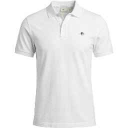 White Cotton Polo Shirt