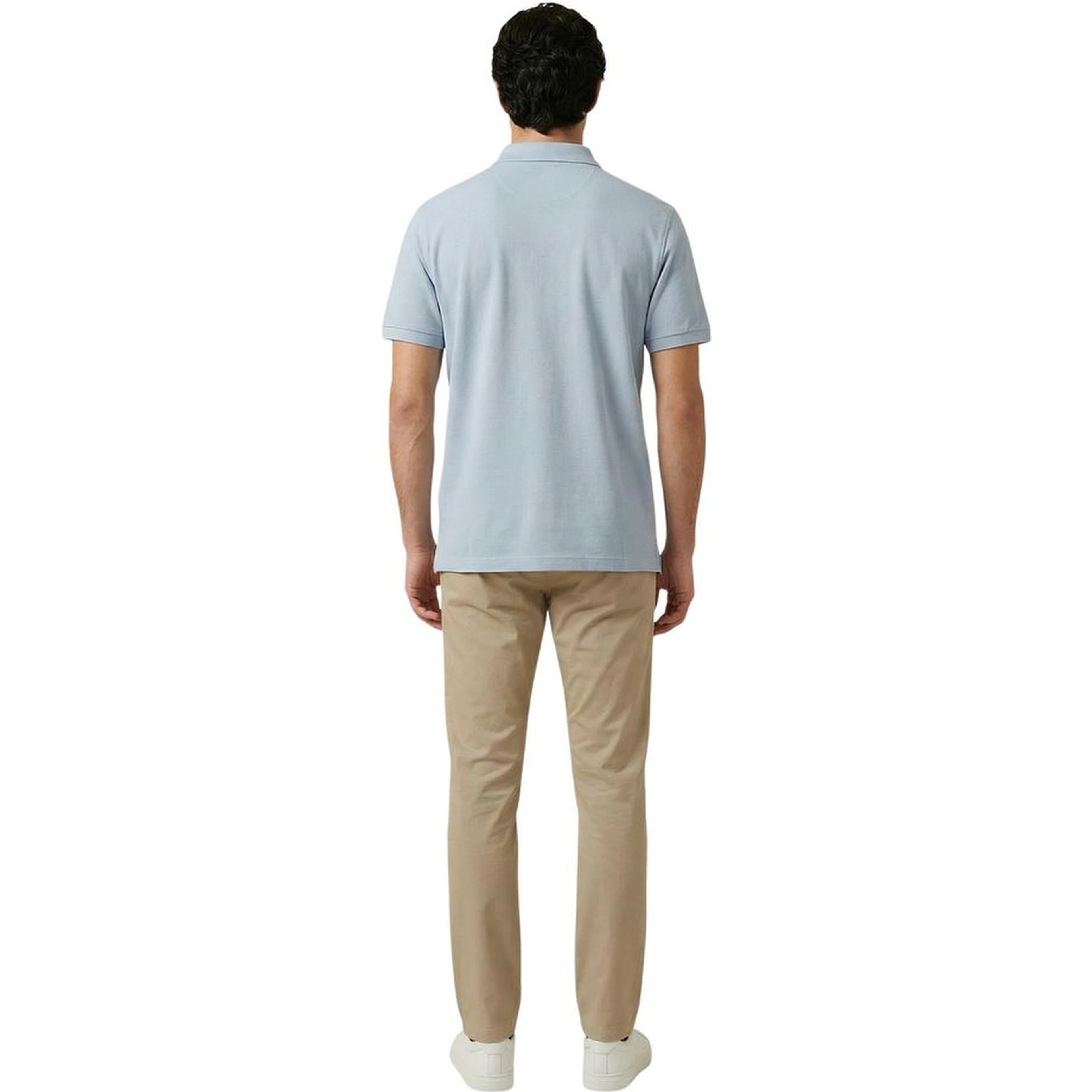 Blue Cotton Polo Shirt