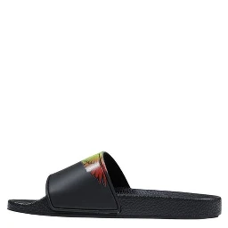 Black Synthetic Slippers