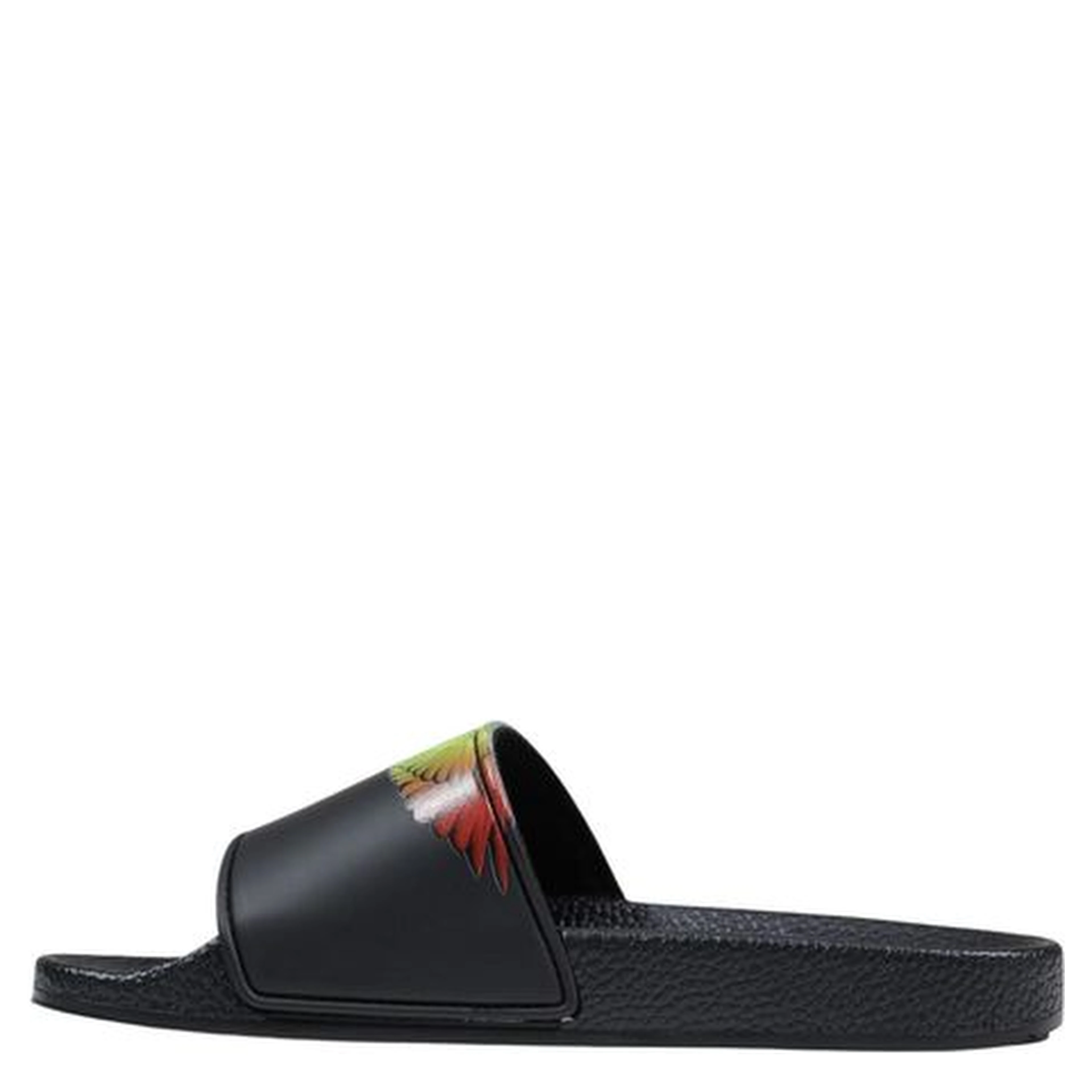 Black Synthetic Slippers