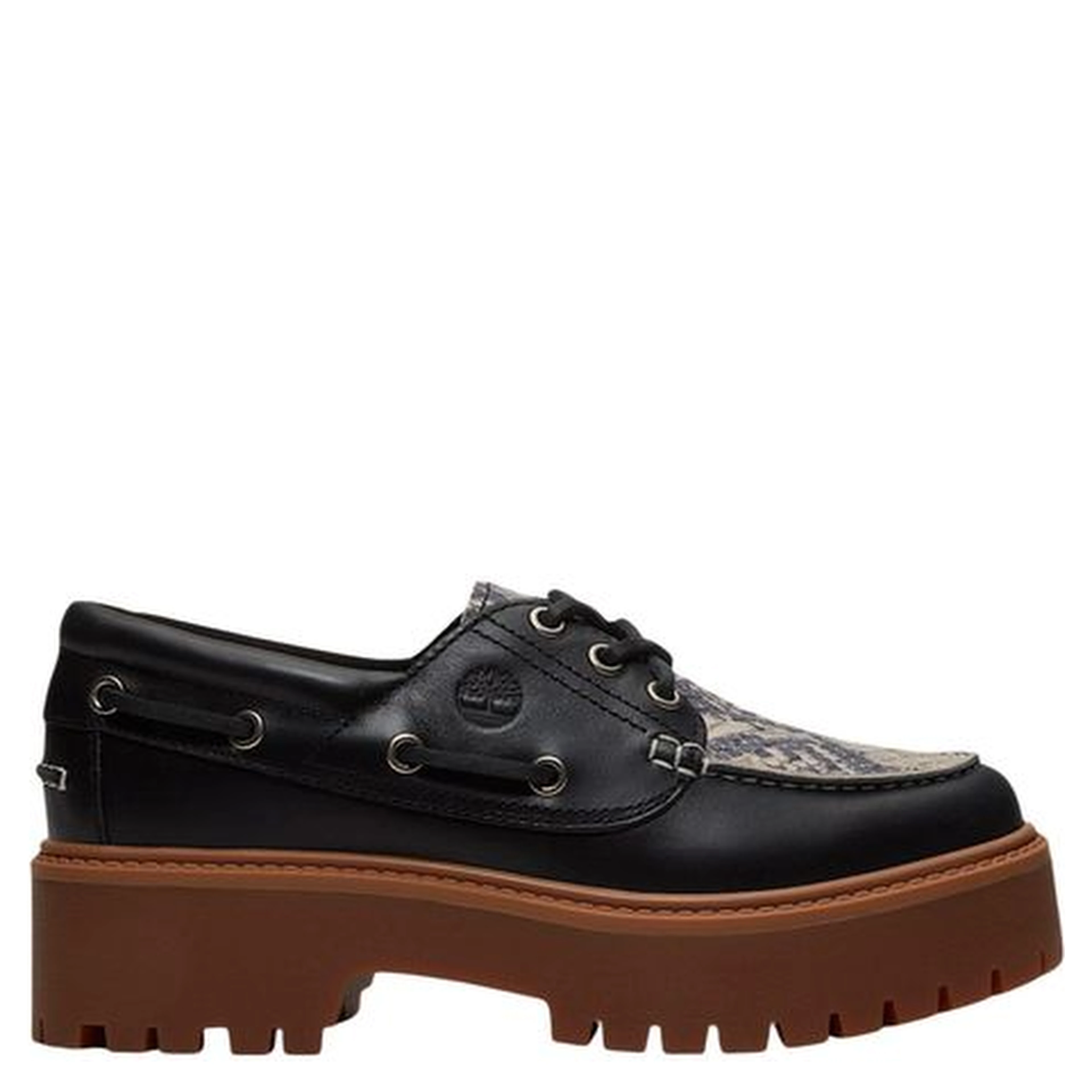Black Leather Platform Pumps