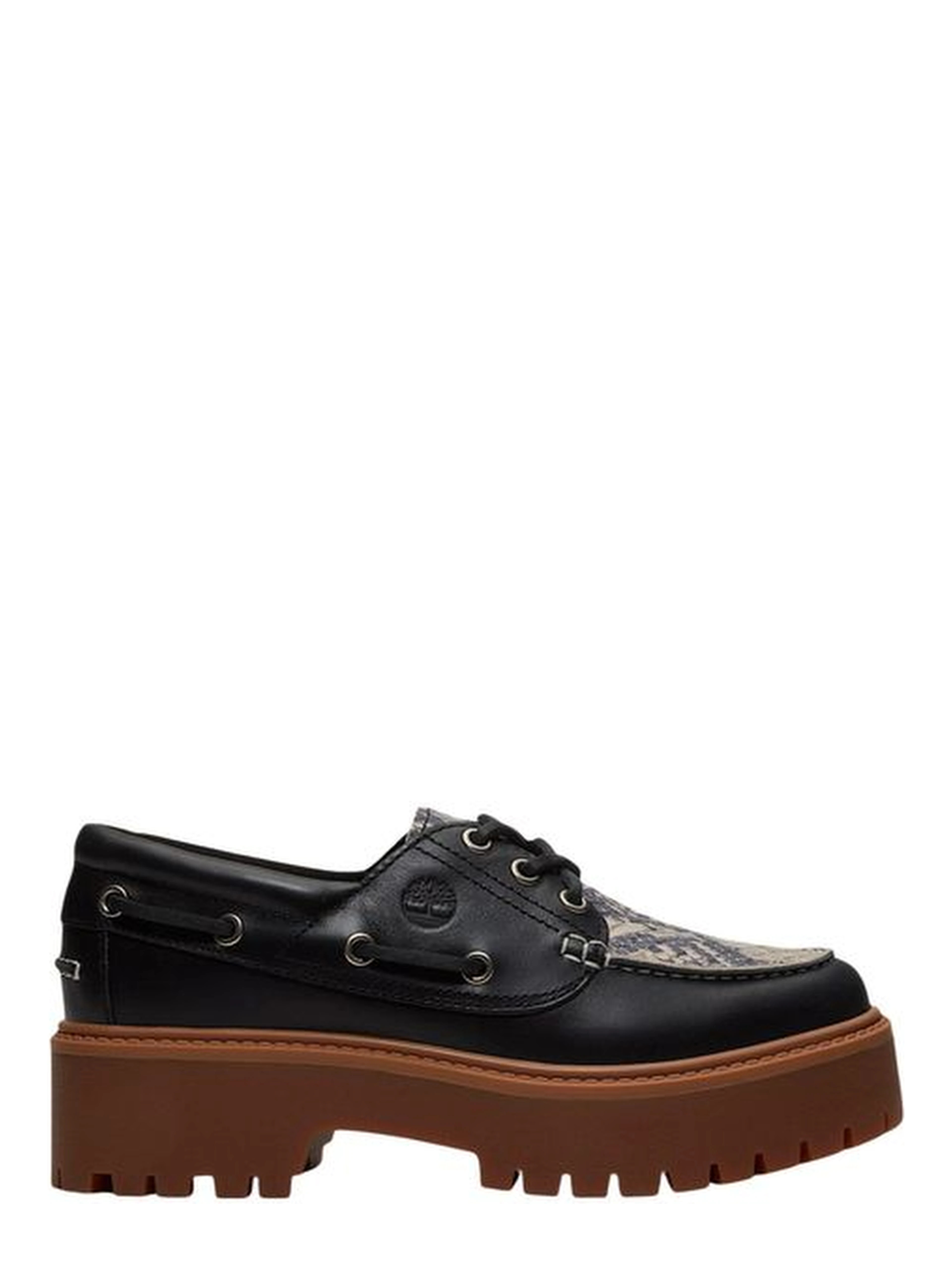 Black Leather Platform Pumps