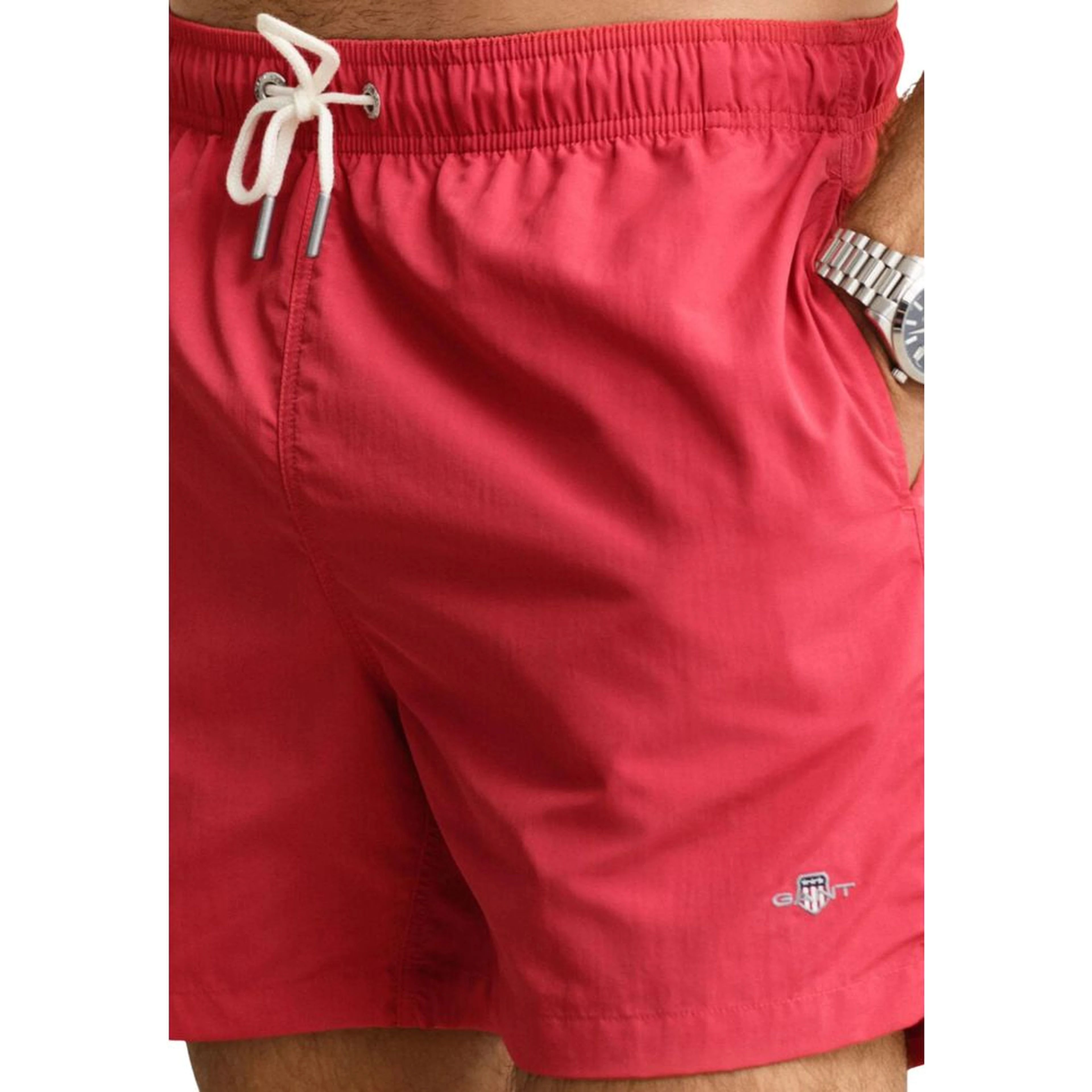 Red Recycled Polyamide Swim Shorts