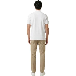 White Cotton Polo Shirt