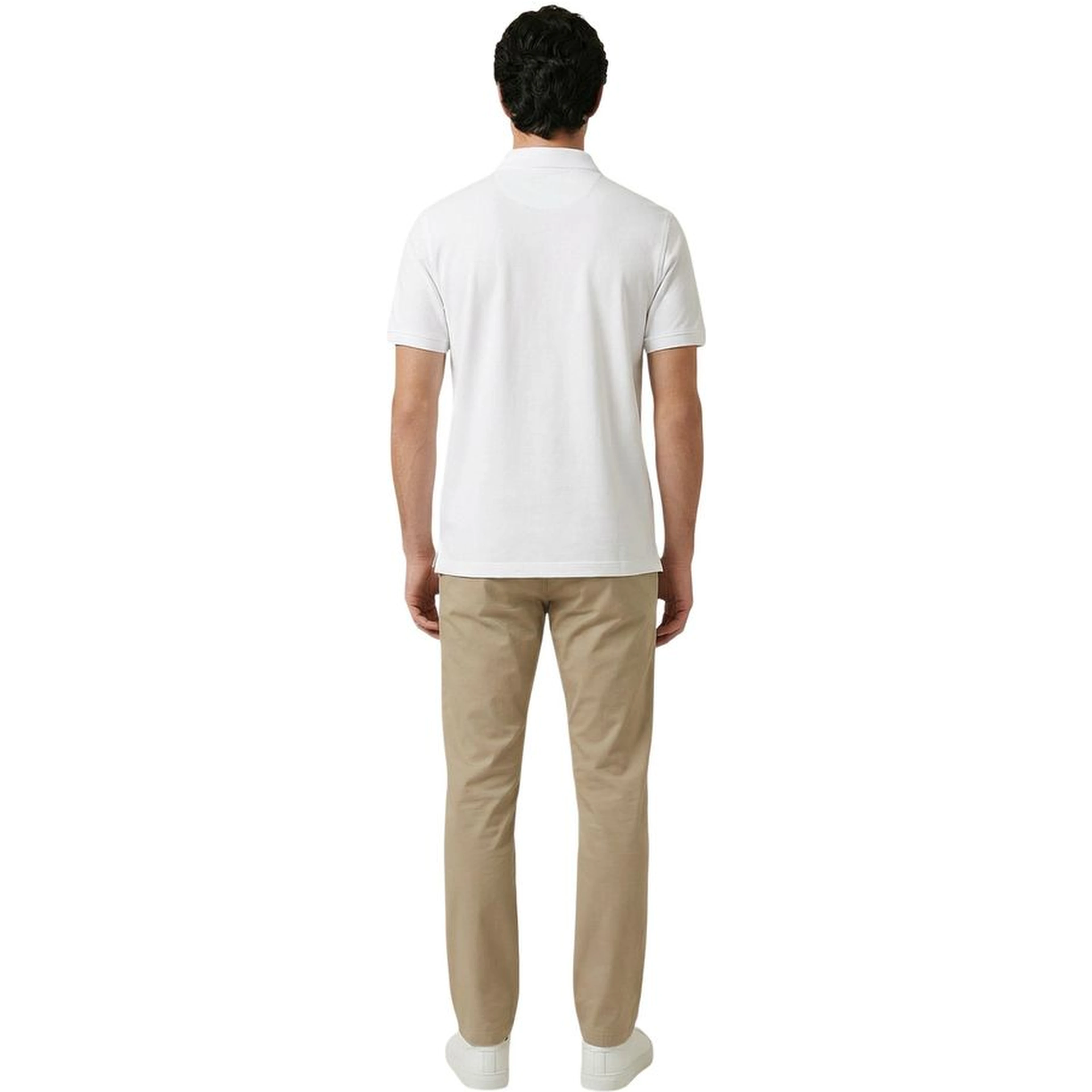 White Cotton Polo Shirt
