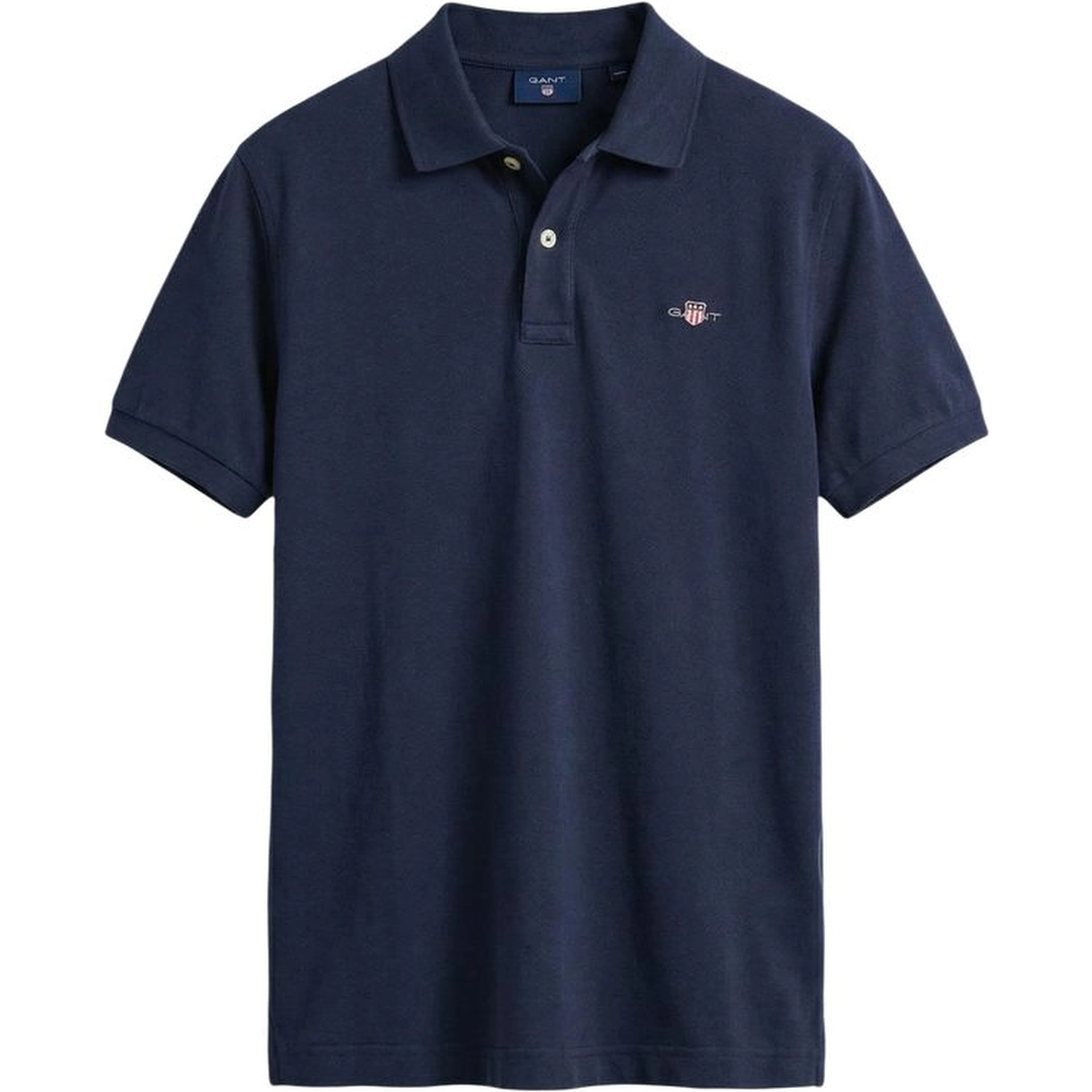 Blue Cotton Polo Shirt