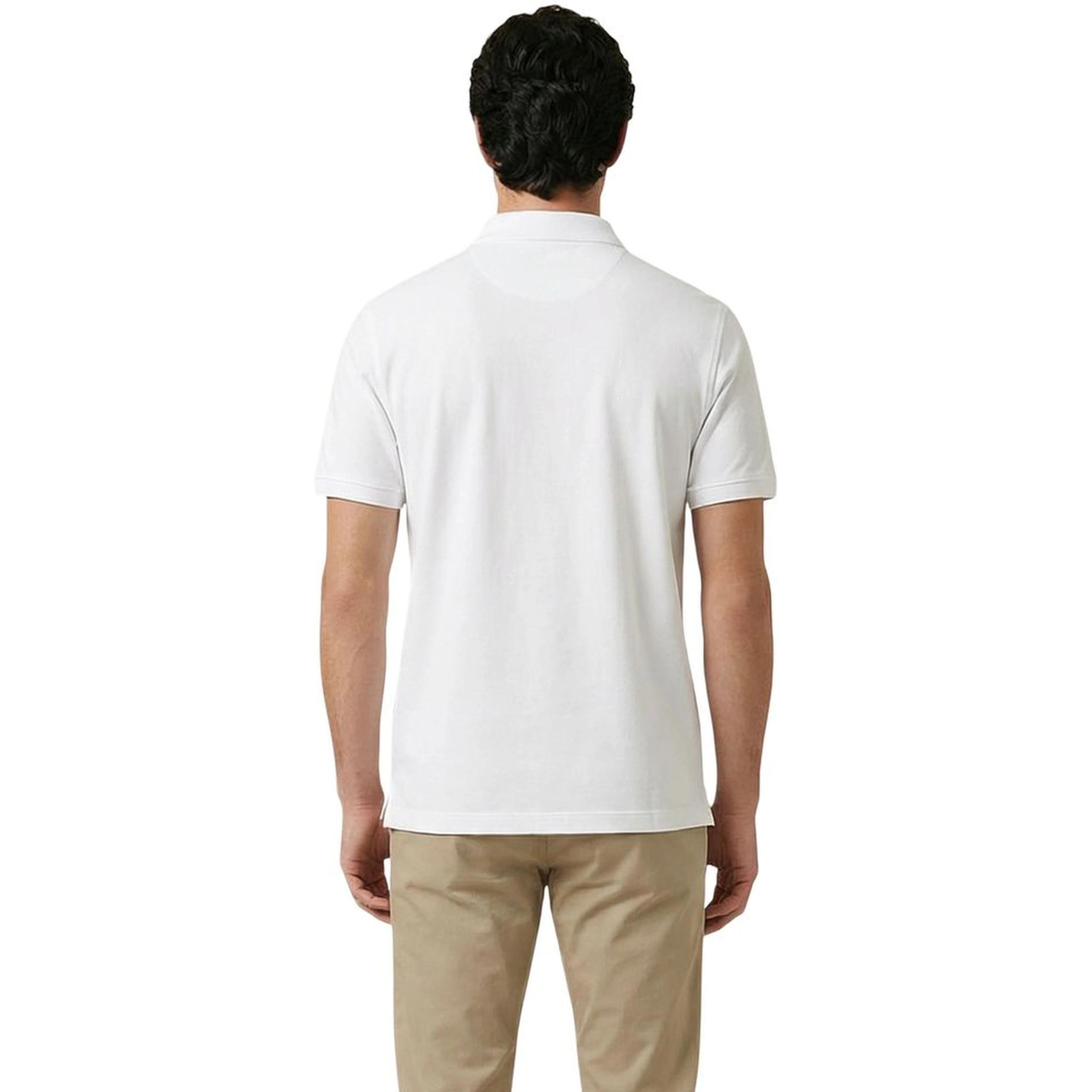 White Cotton Polo Shirt
