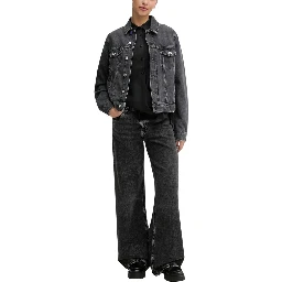 Black Recycled Cotton Relaxed Fit Jeans