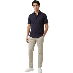 Blue Polyamide Shortsleeve Shirt