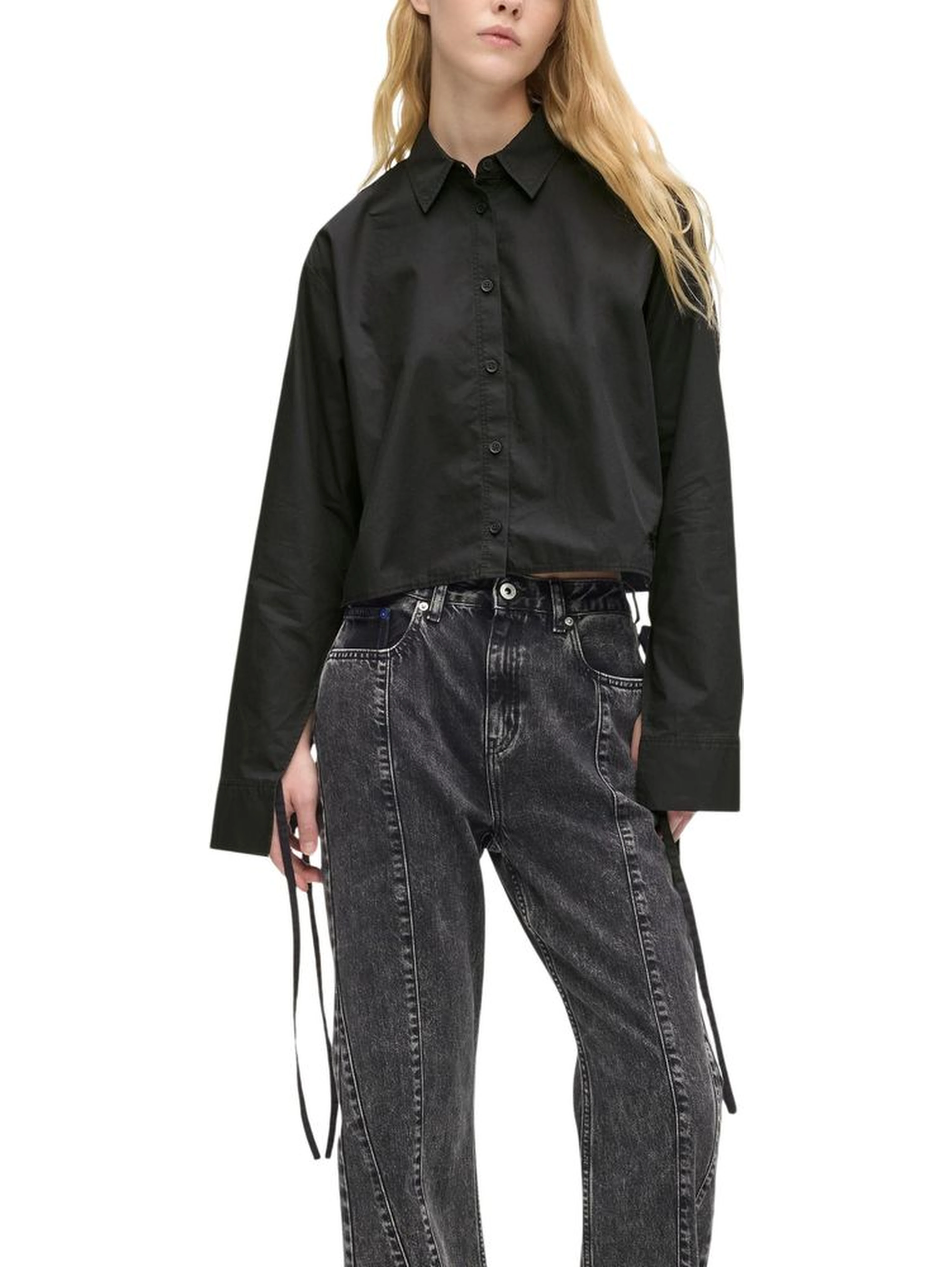 Black Organic Cotton Blouse