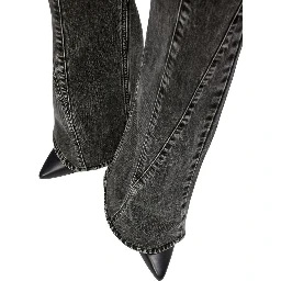 Black Recycled Cotton Mom Jeans