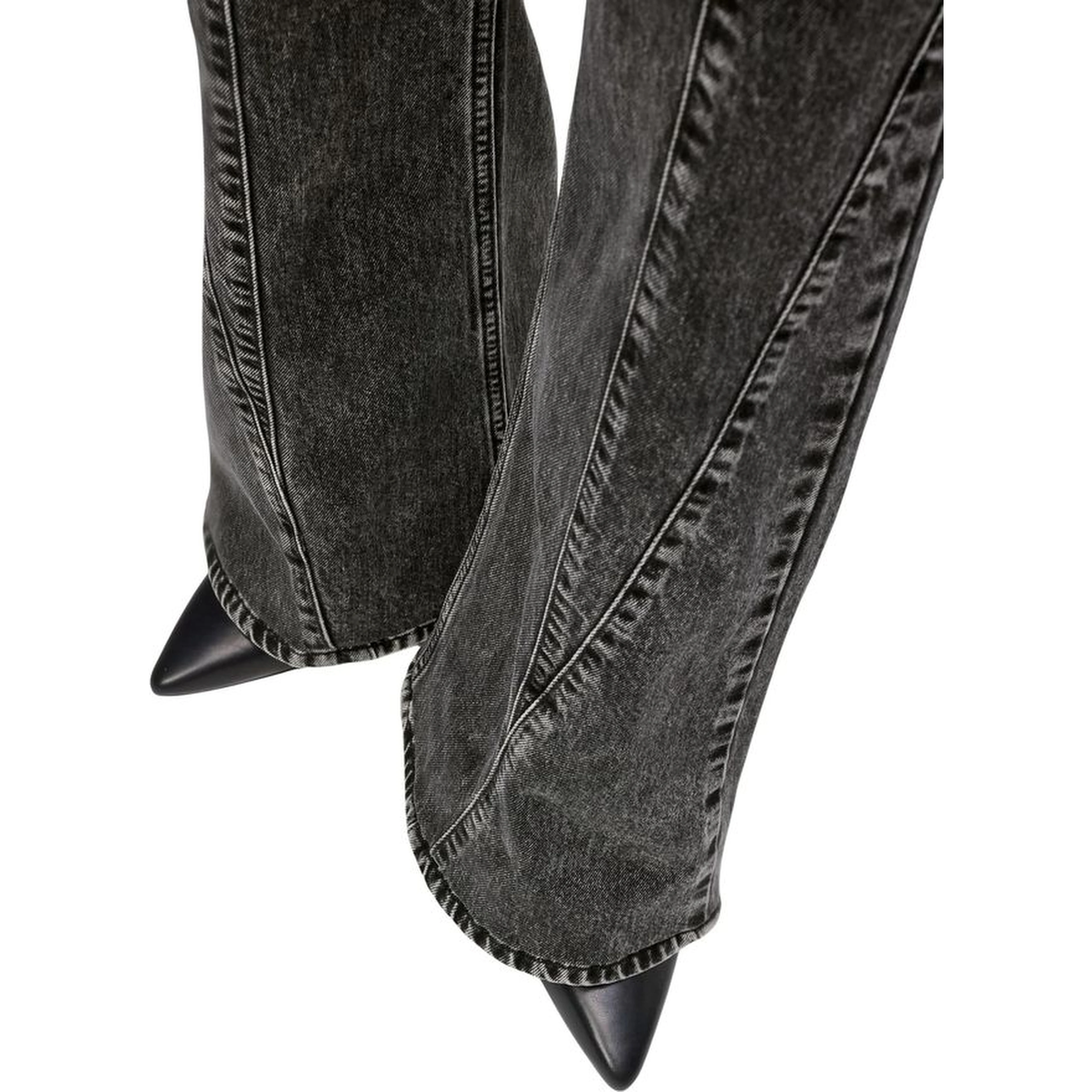 Black Recycled Cotton Mom Jeans