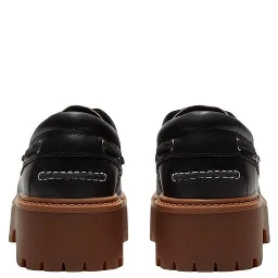 Black Leather Platform Pumps