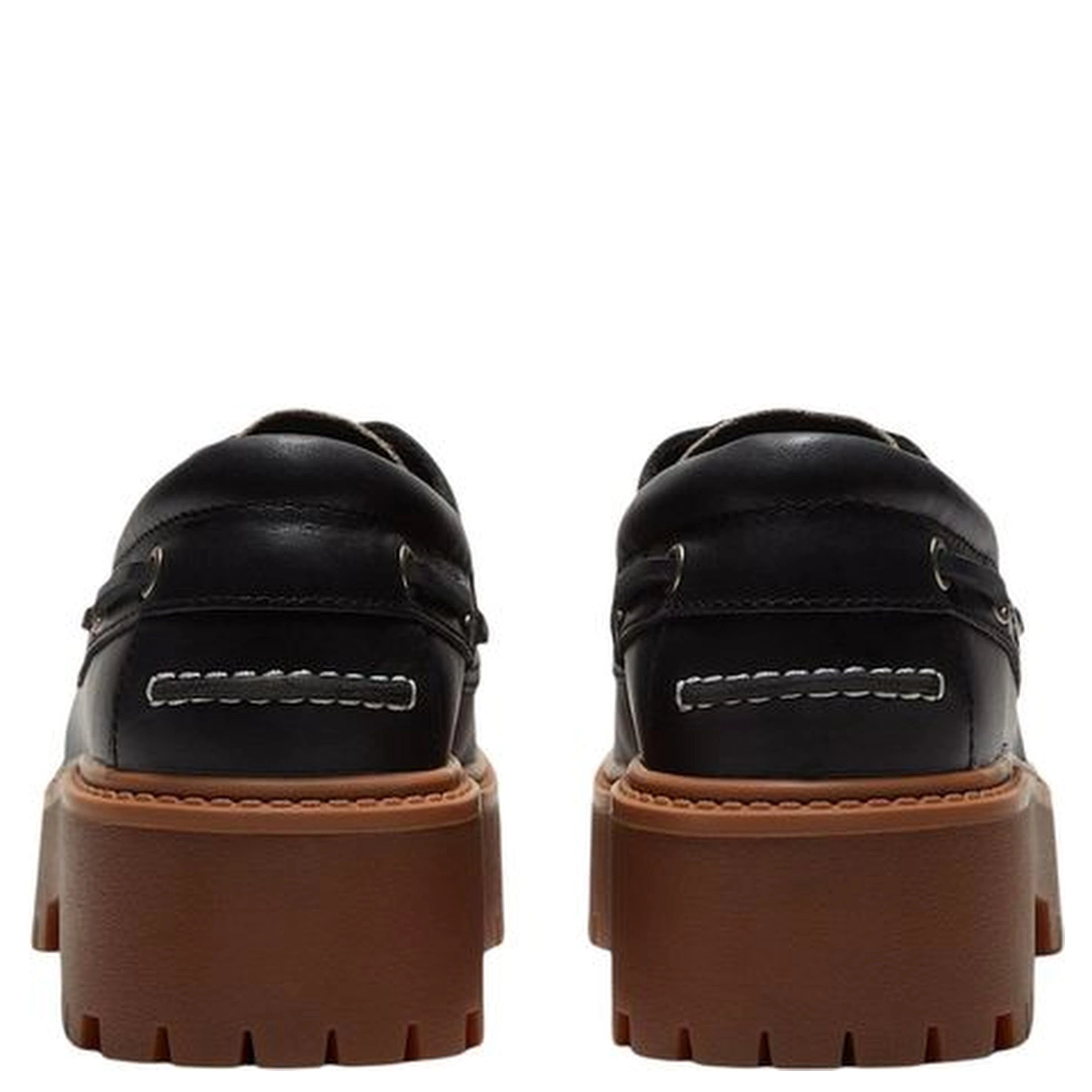 Black Leather Platform Pumps
