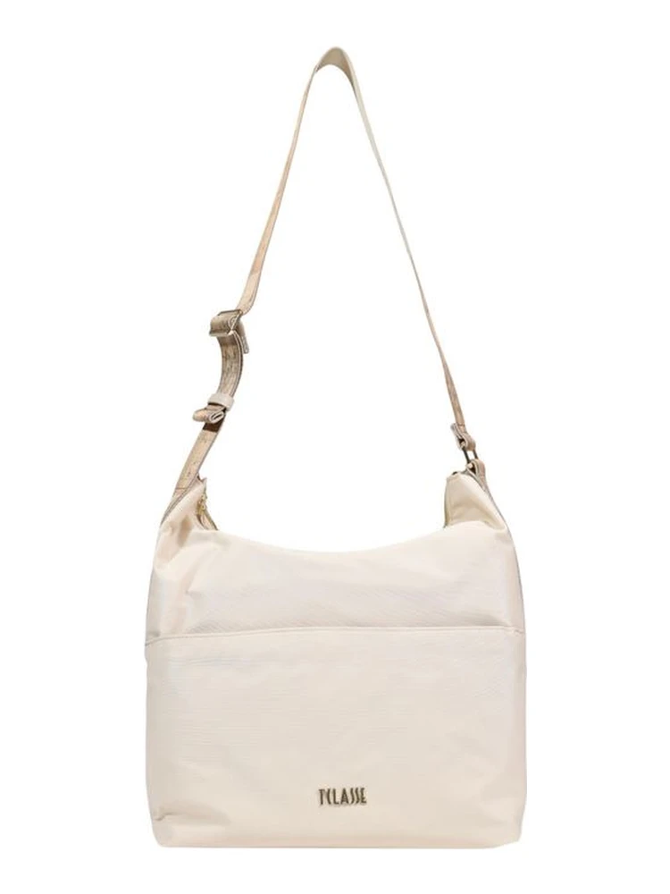 Beige Polyamide Handbag