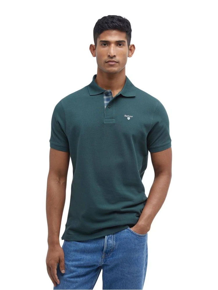 Bicolor Cotton Polo Shirt