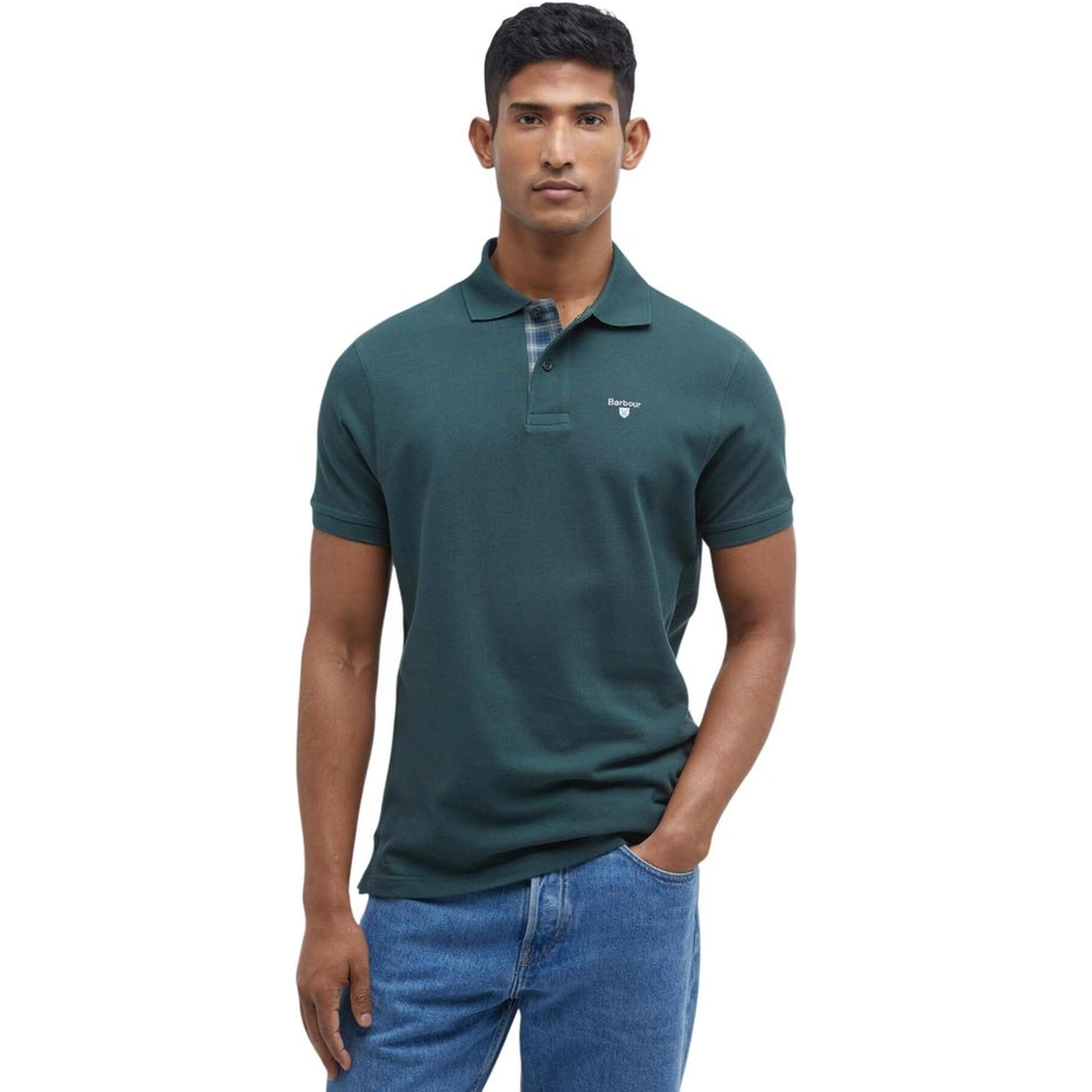 Bicolor Cotton Polo Shirt