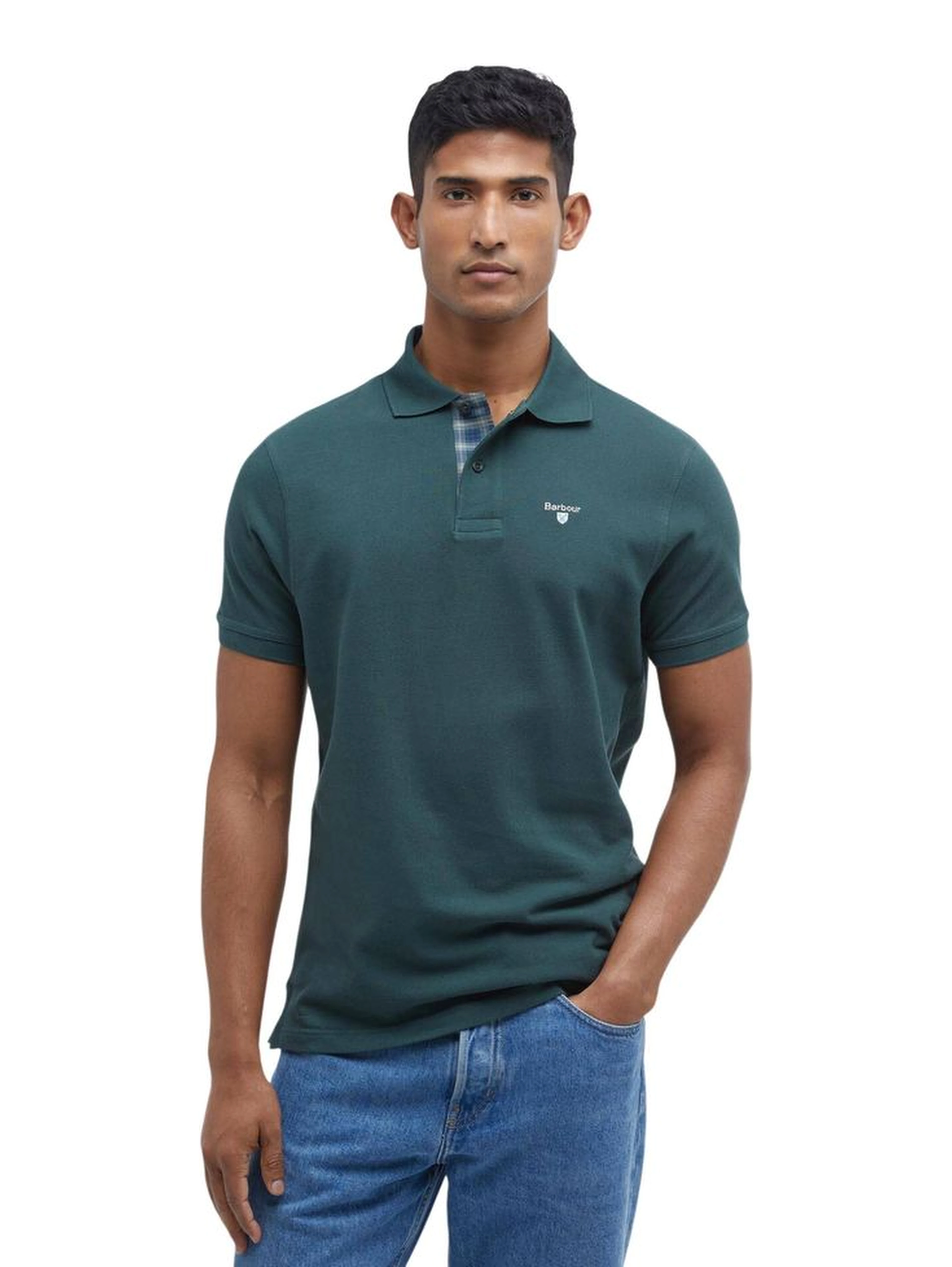 Bicolor Cotton Polo Shirt