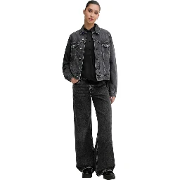 Black Recycled Cotton Relaxed Fit Jeans