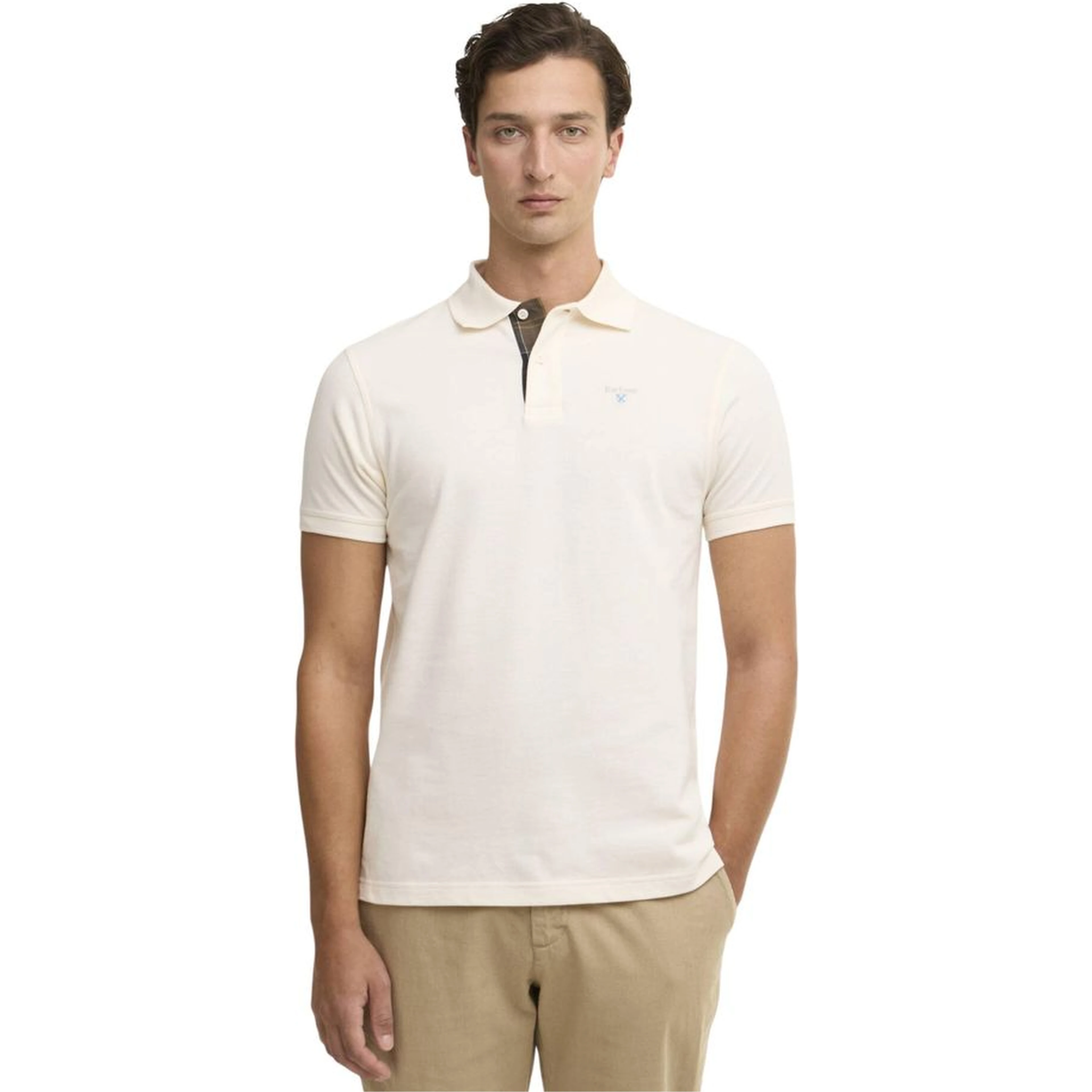 Cream Cotton Polo Shirt