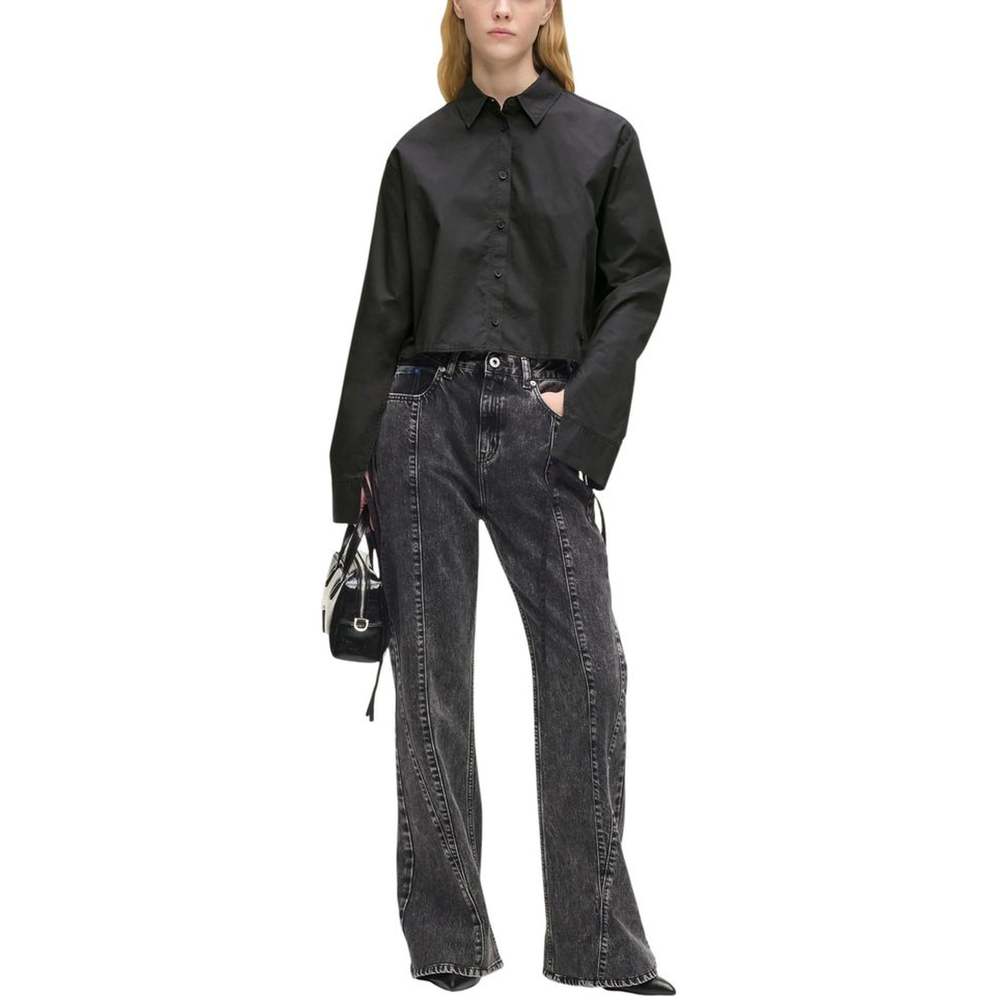 Black Organic Cotton Blouse