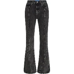 Black Recycled Cotton Mom Jeans