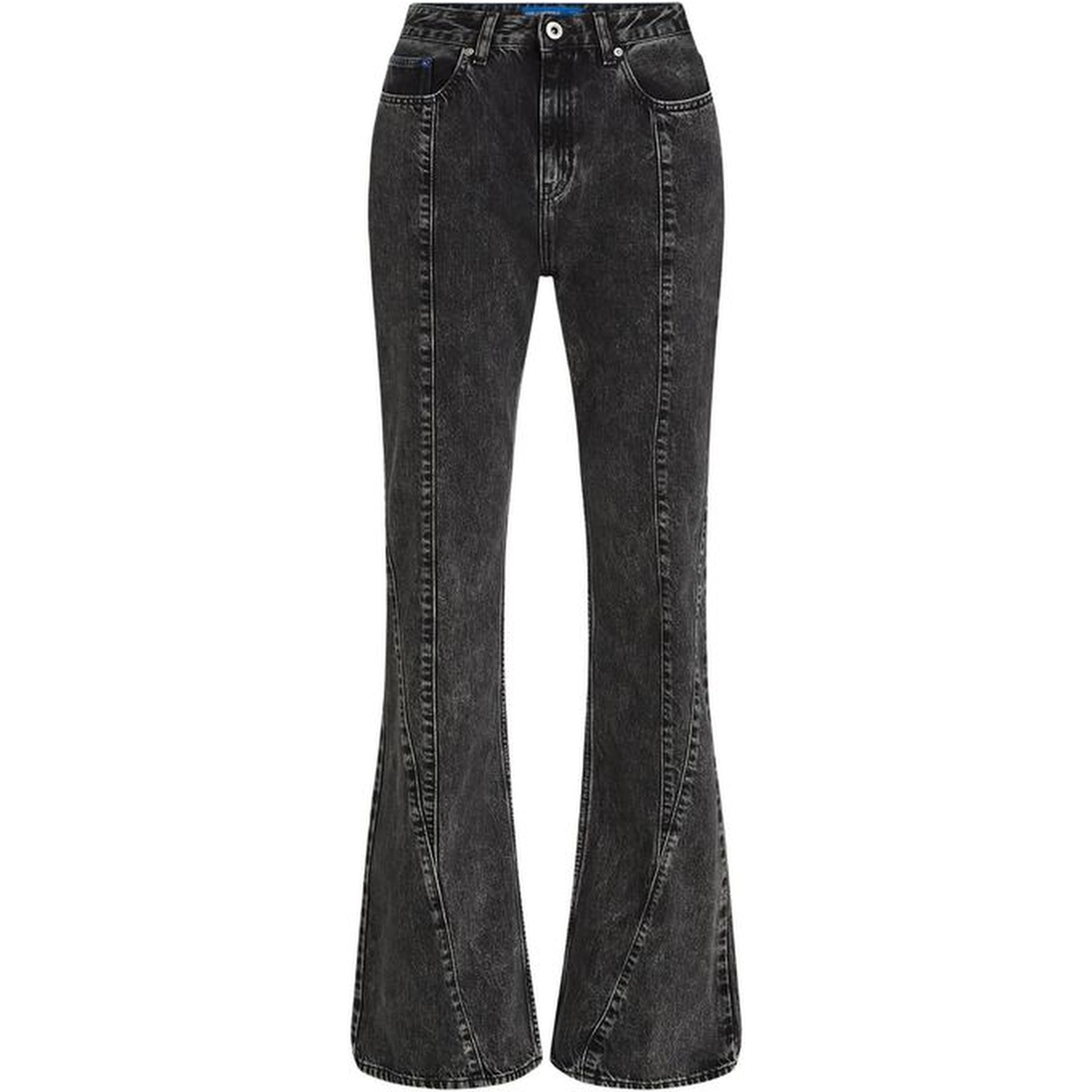 Black Recycled Cotton Mom Jeans