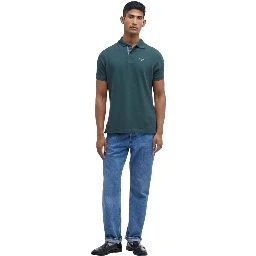 Bicolor Cotton Polo Shirt