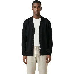 Black Viscose Cardigan