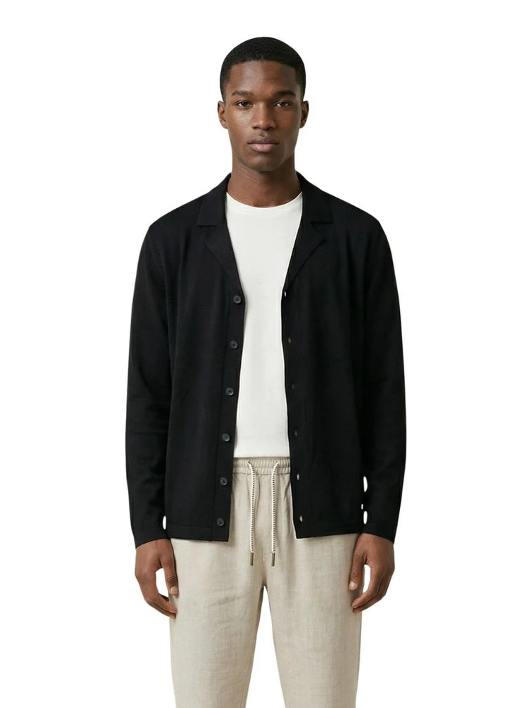 Black Viscose Cardigan