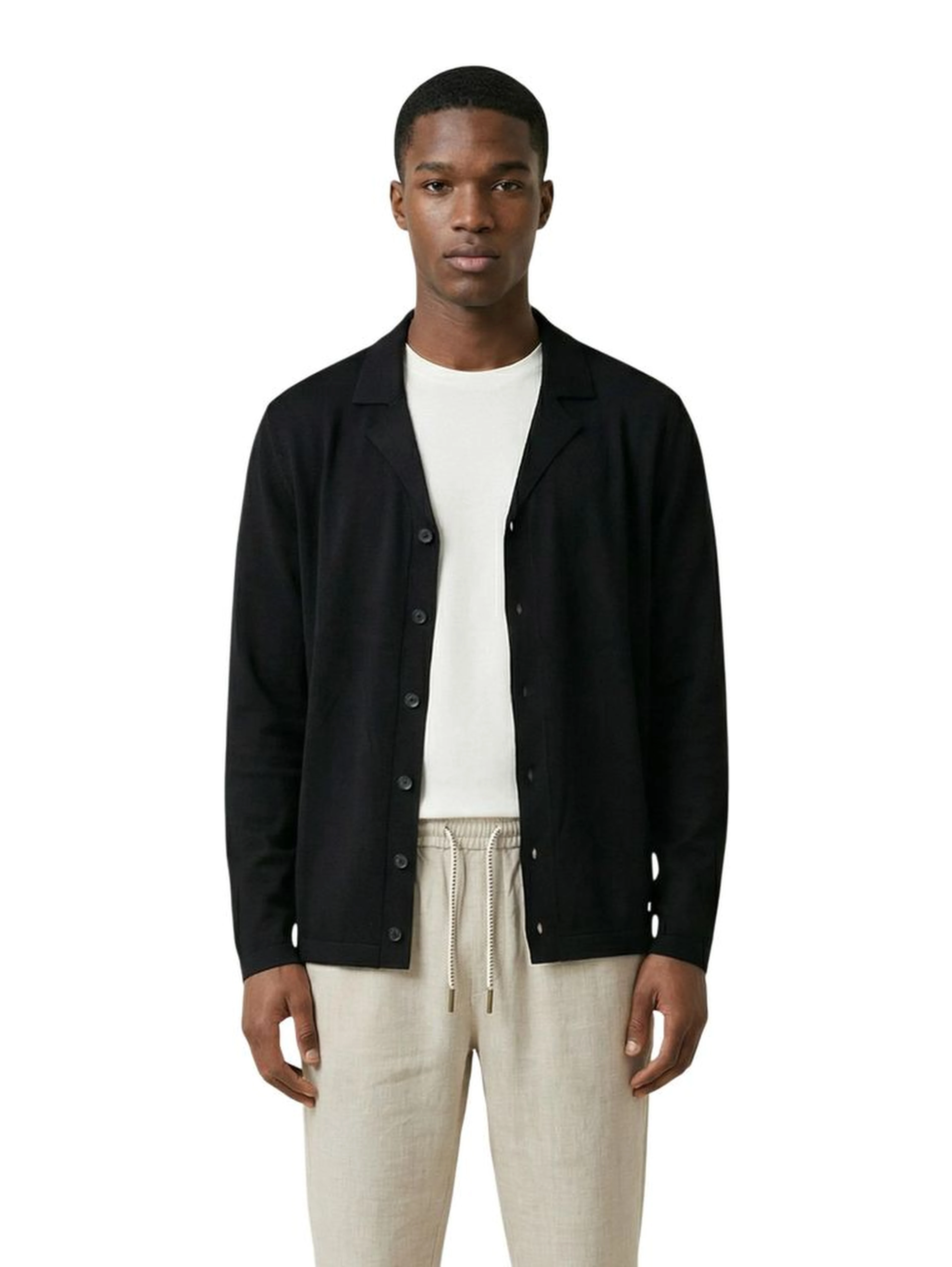 Black Viscose Cardigan