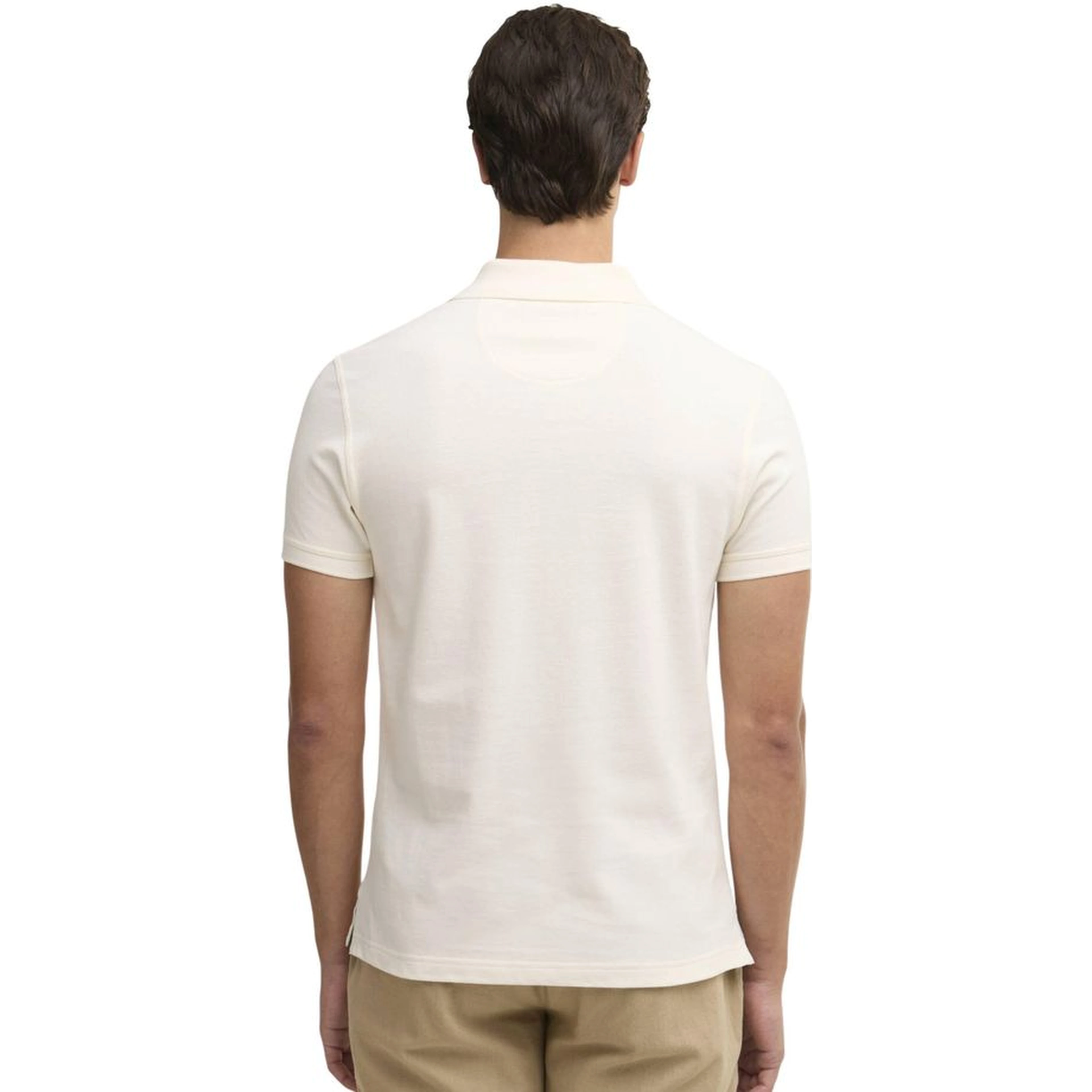 Cream Cotton Polo Shirt