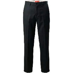 Black Polyester Skinny Pants
