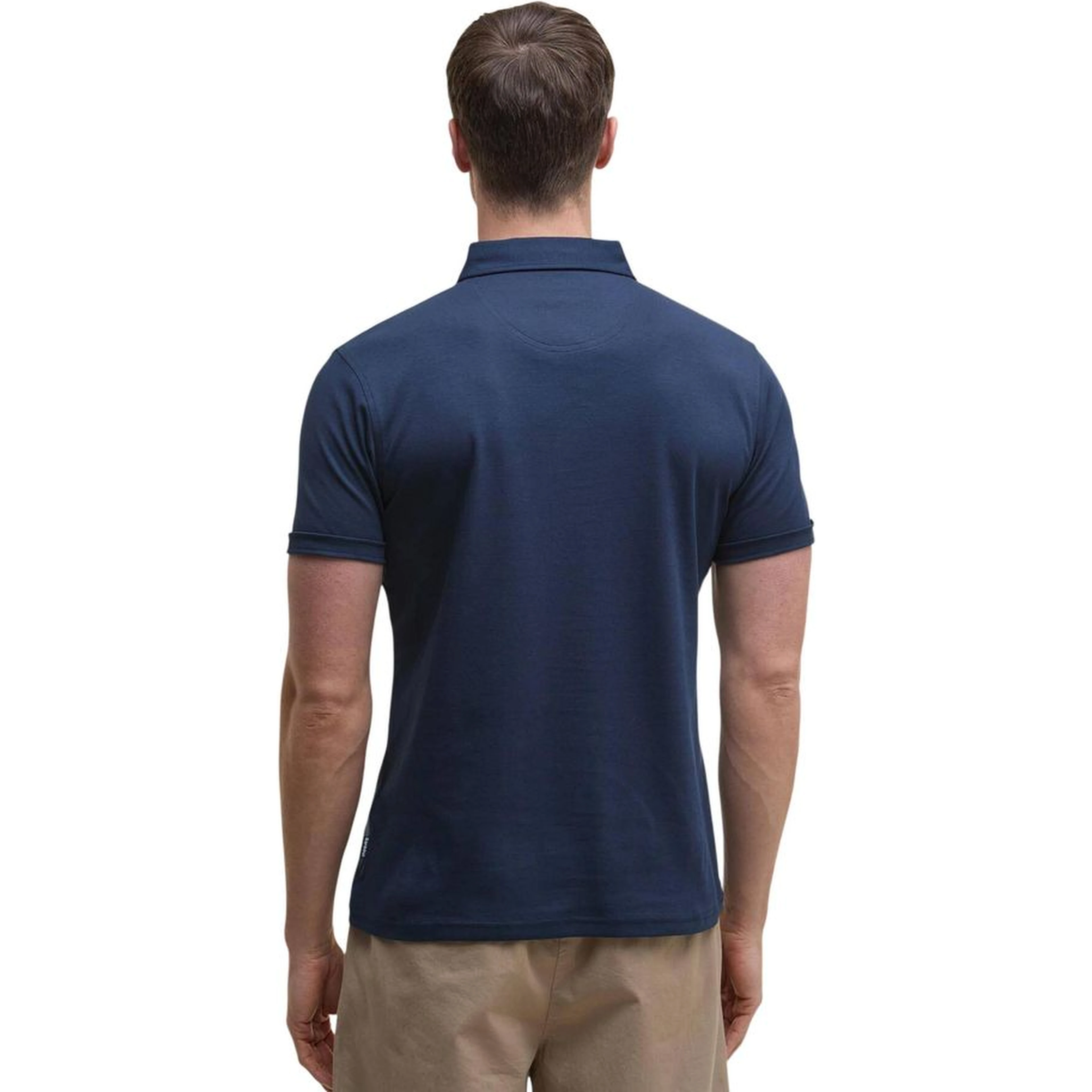 Blue Cotton Polo Shirt