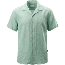 Green Linen Shortsleeve Shirt