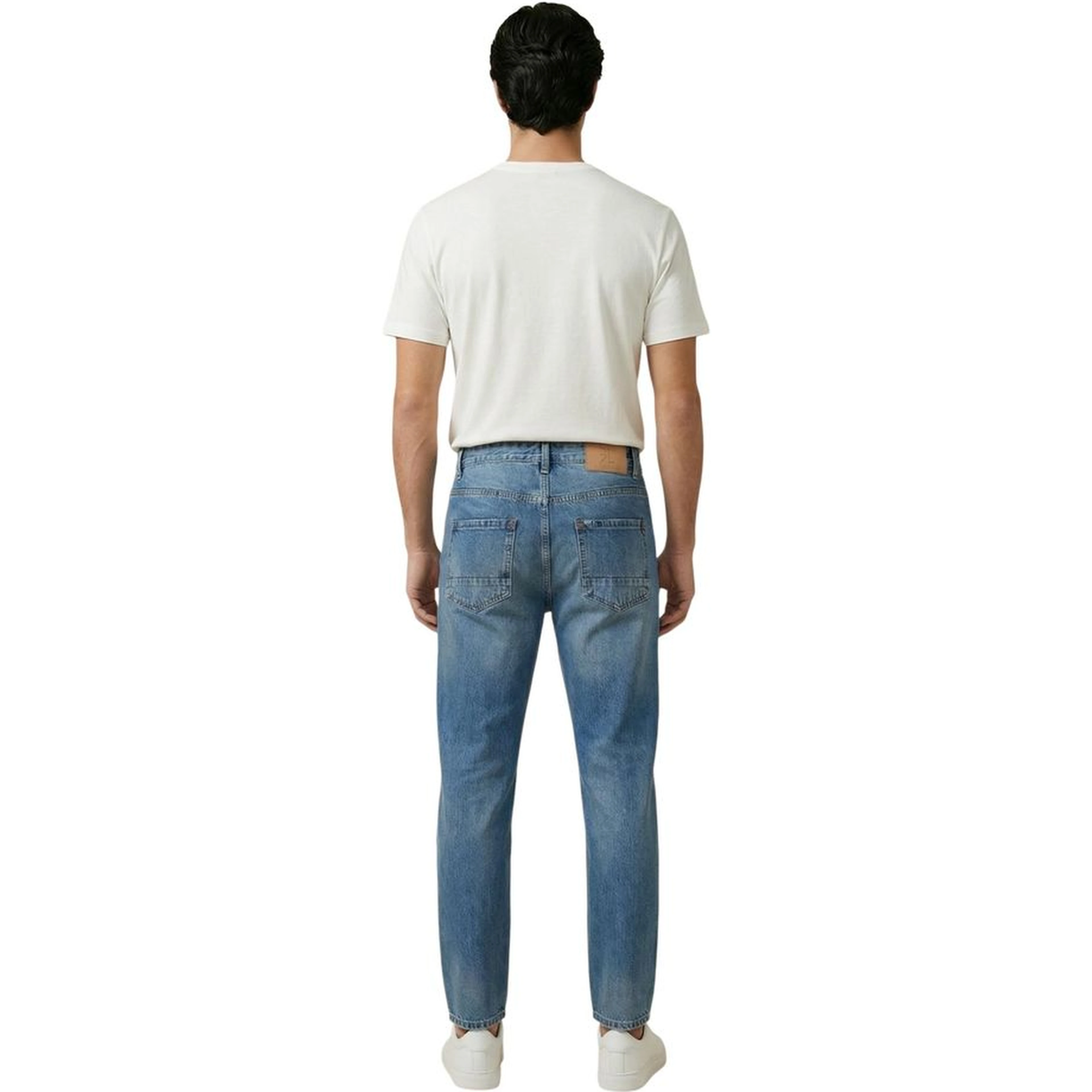 Blue Cotton Skinny Jeans