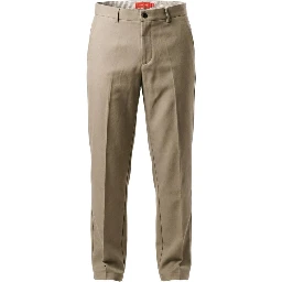 Beige Polyester Skinny Pants