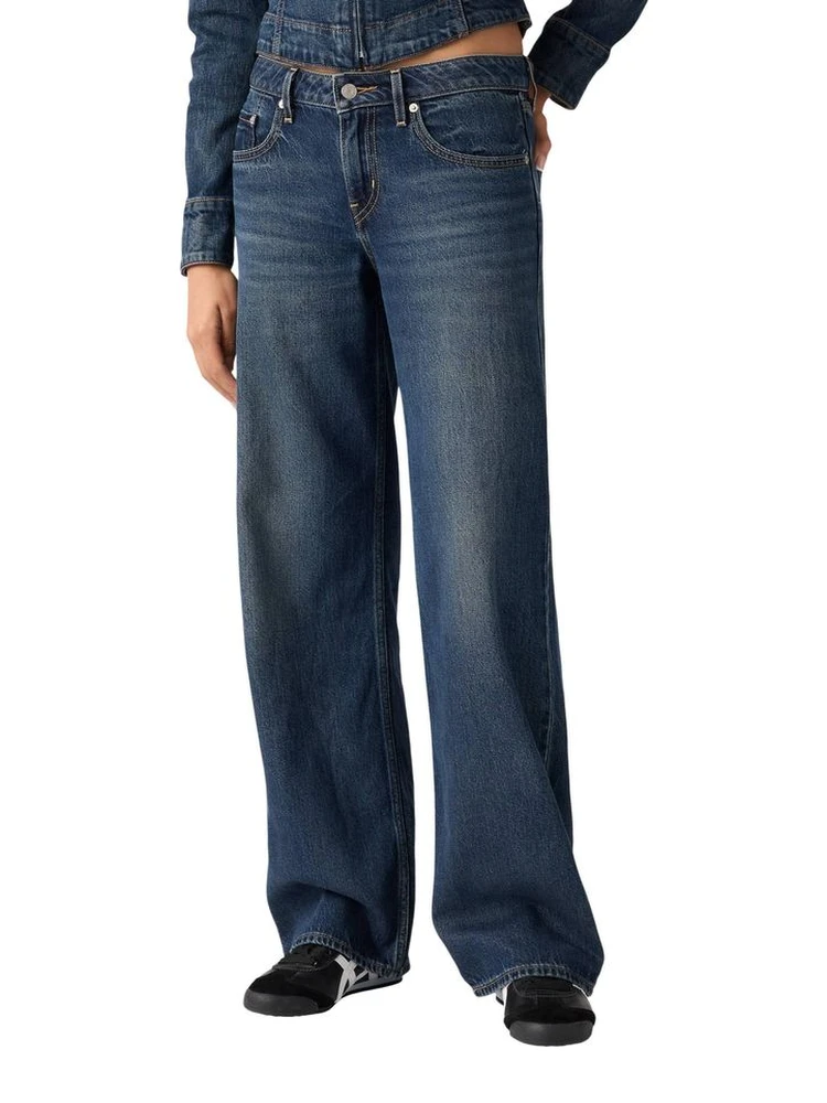 Blue Cotton Mom Jeans