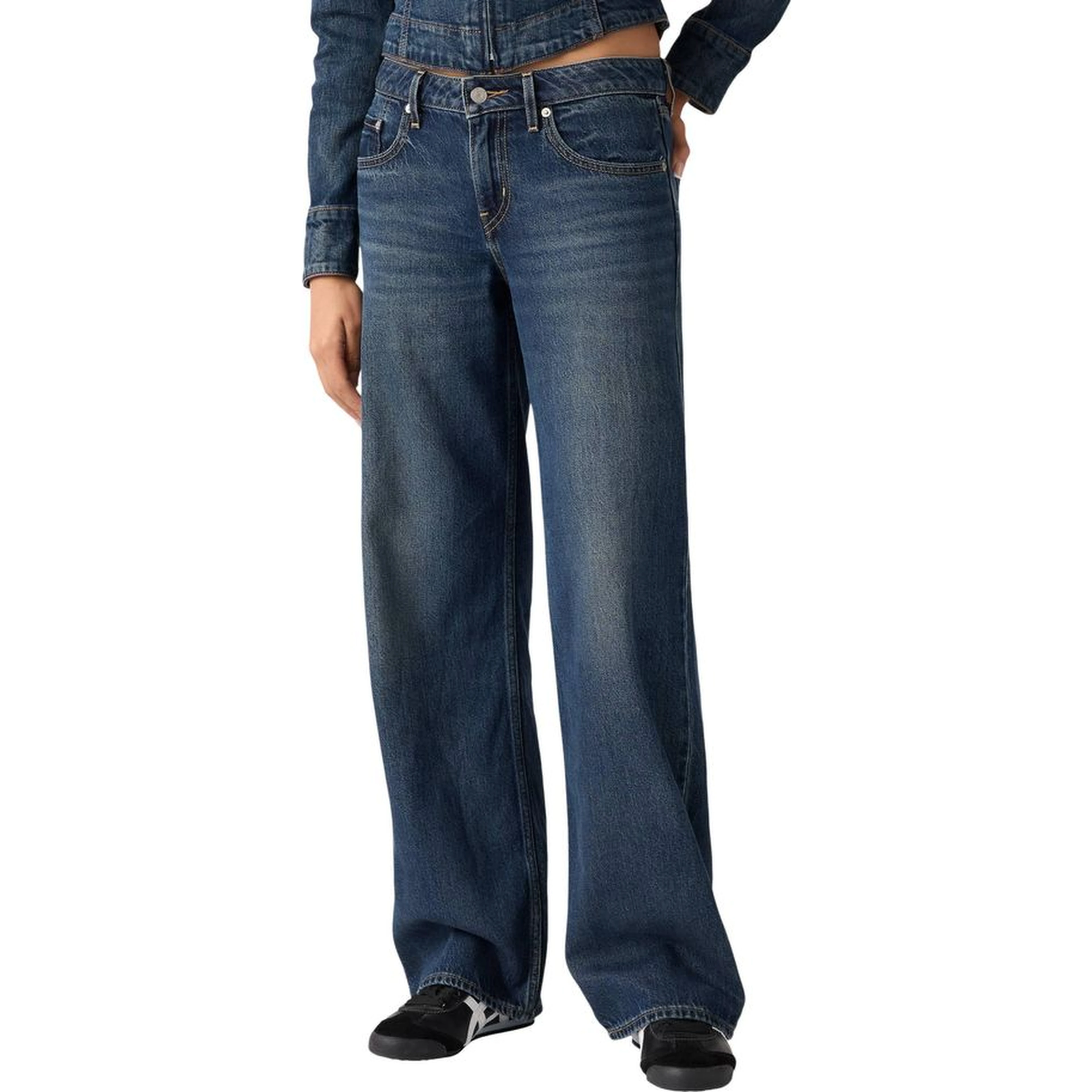 Blue Cotton Mom Jeans