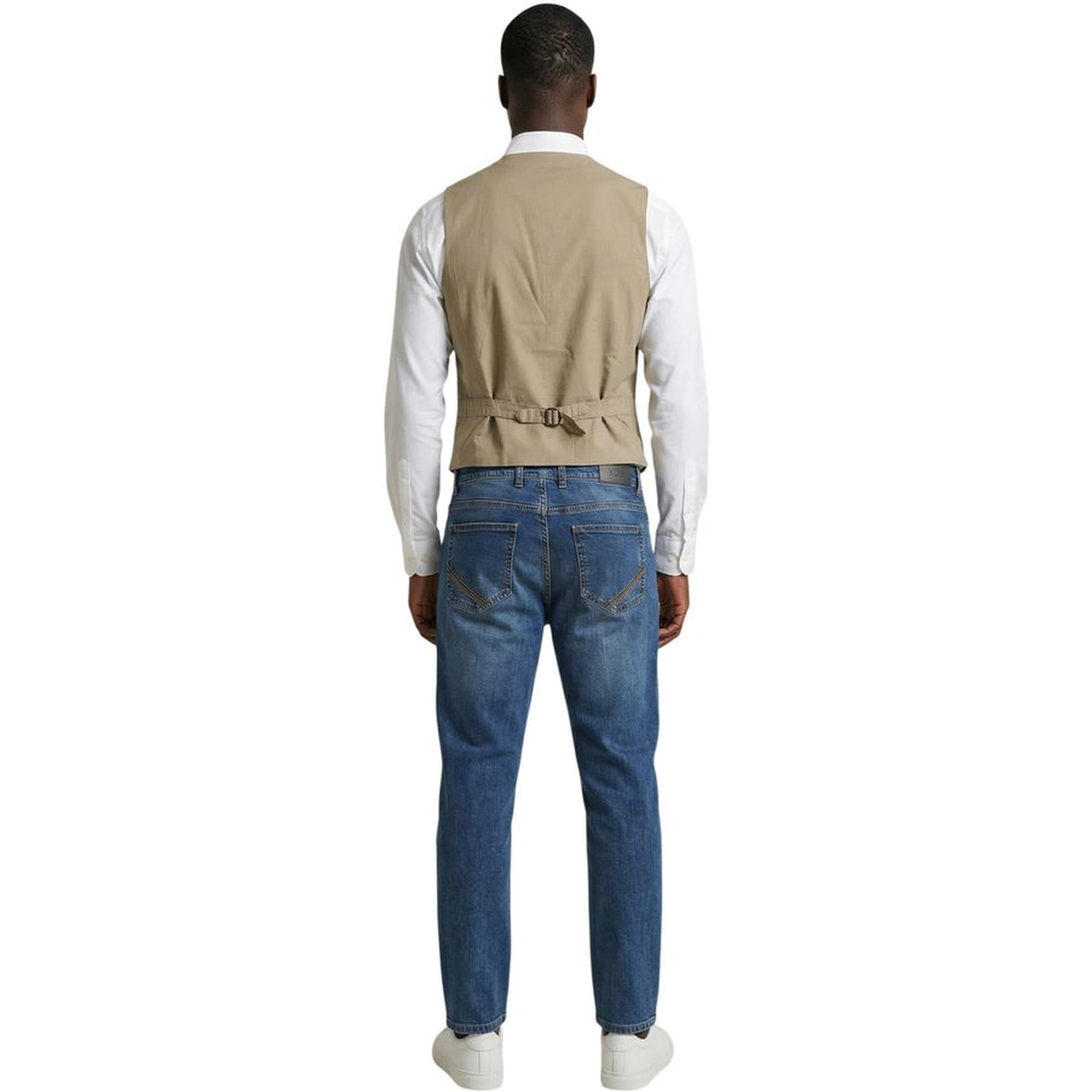 Beige Cotton Waistcoat